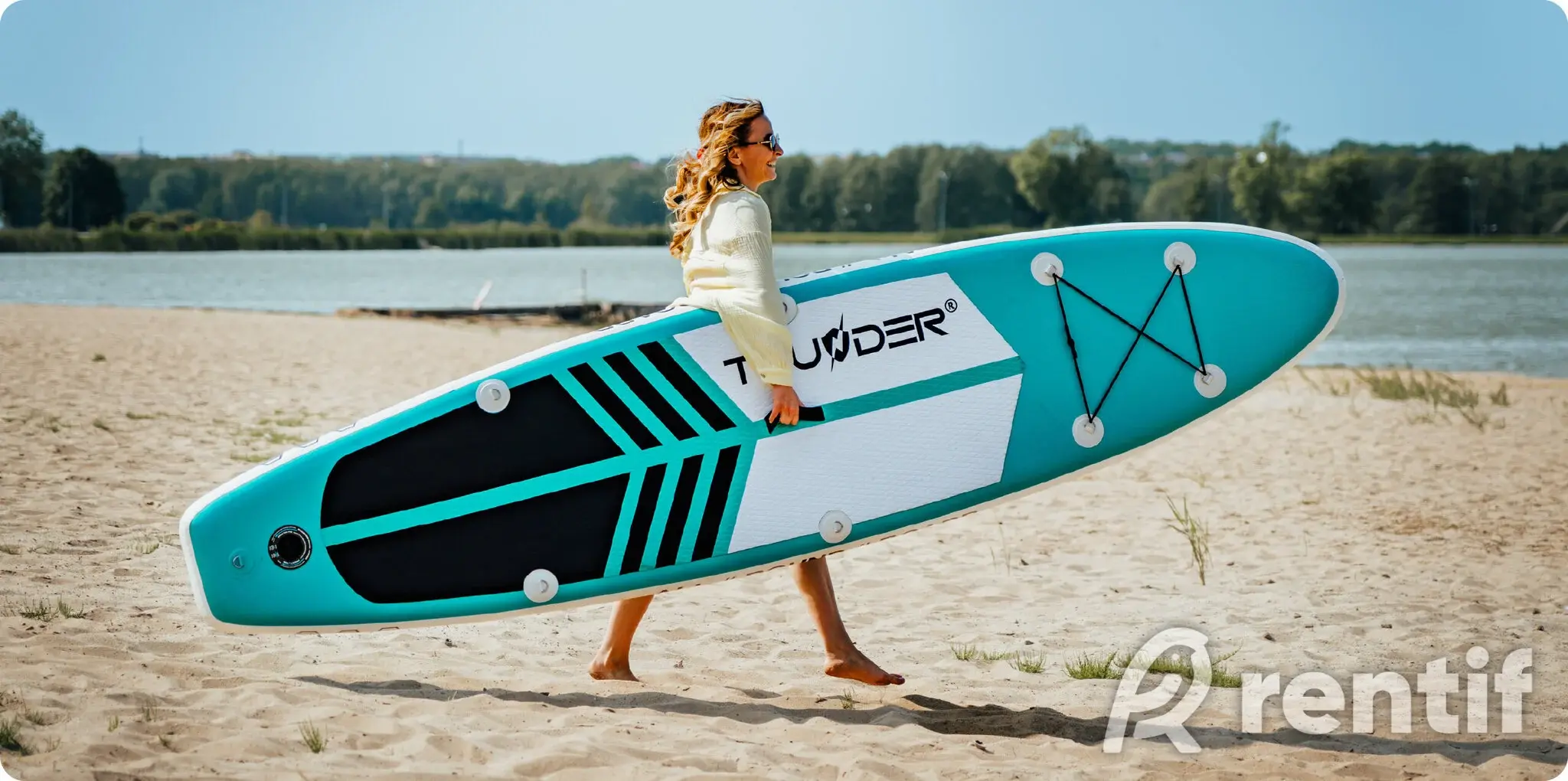 Rent SUP‑BOARD Thunder Coast Mint 320 photo 2